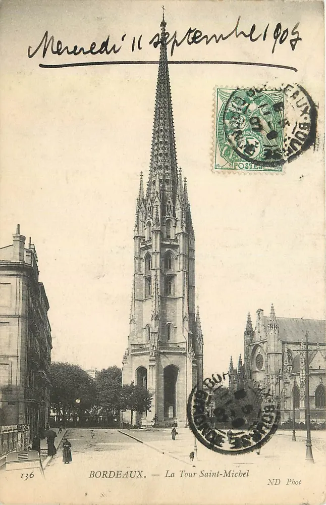 Bordeaux — La Tour Saint-Michel — ND Phot, n°136 - Recto