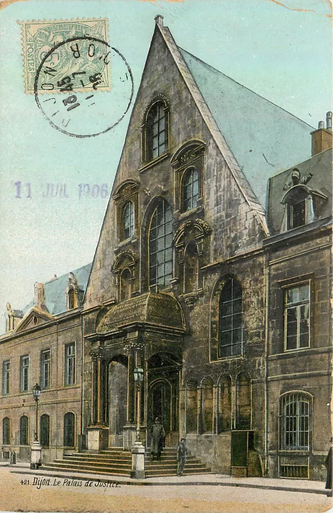 Dijon. O Palácio de Justiça — editor Aqua-Photo L.Y. & Cie, n°421 - Frente