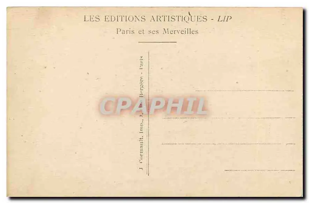 Der Dôme der Invaliden — Paris — Künstlerische Editionen - LIP - Rückseite