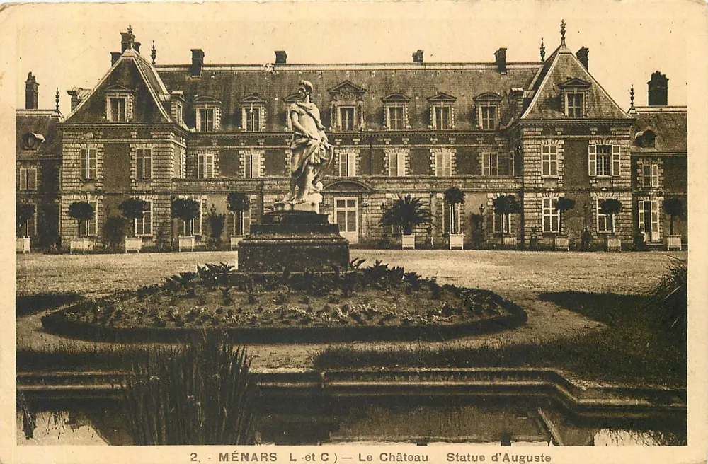 Ménars (Loir-et-Cher) — Zamek, Statua Augusta — Wydawnictwo Artystyczne Ménars - Awers