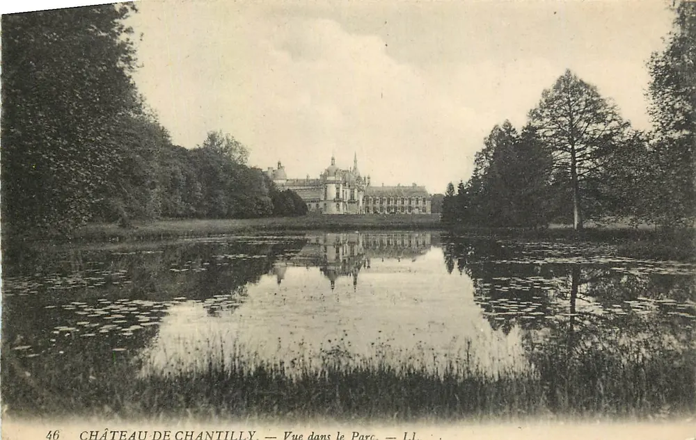 Castelo de Chantilly — Vista no Parque — LL - Frente