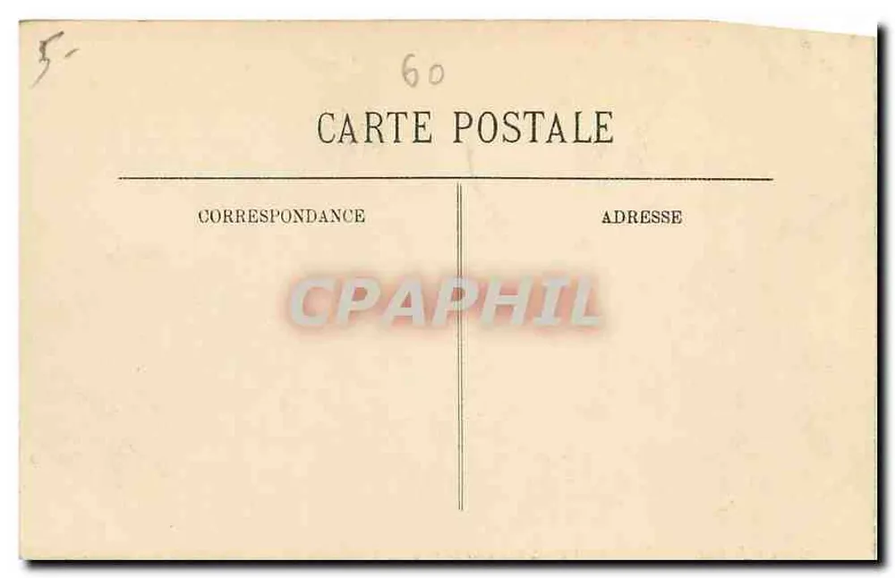 Castelo de Chantilly — Vista no Parque — LL - Verso