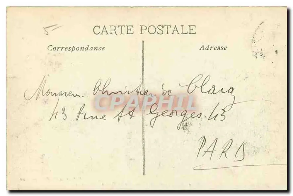 Aix-en-Provence - Hotel d'Espagnet (17. Jahrhundert) Cours Mirabeau — Sammlung C. Martinet Aix - Rückseite