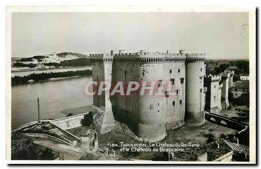 Tarascon — Schloss des Königs René und Schloss Beaucaire — Edition « La Cigogne », 18, rue Glandevès, Marseille - Vorderseite