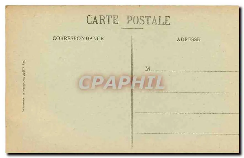 CANNES - Altes Schloss St-Honorat - Île de Lérins — Verlag Gilletta, Nr. 422 - Rückseite