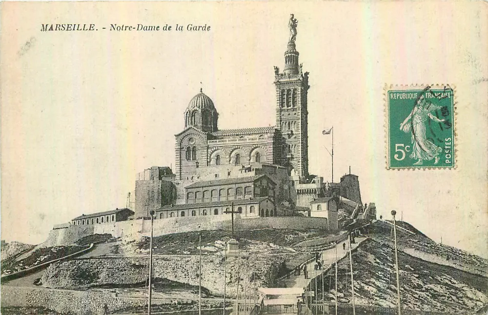 Marselha - Nossa Senhora da Guarda — editor desconhecido, n° de série não visível - Frente