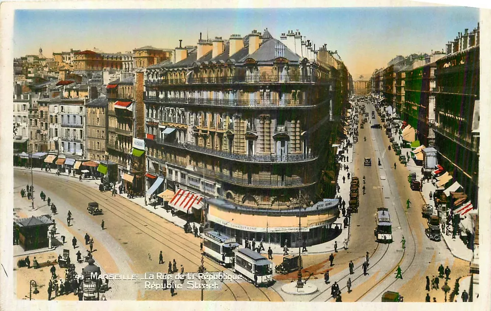 Marselha — A Rue de la République — Edição Cigogne - Frente