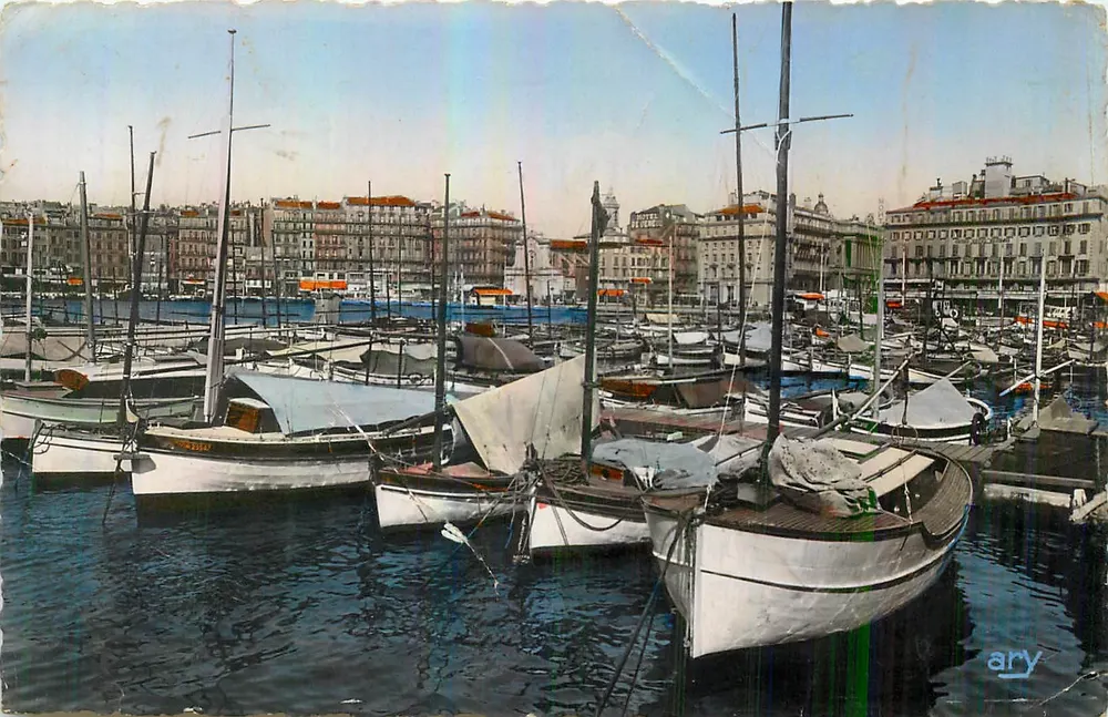 Boote am Hafen und am Kai der Belgier — Marseille — Éditeur Ary - Vorderseite