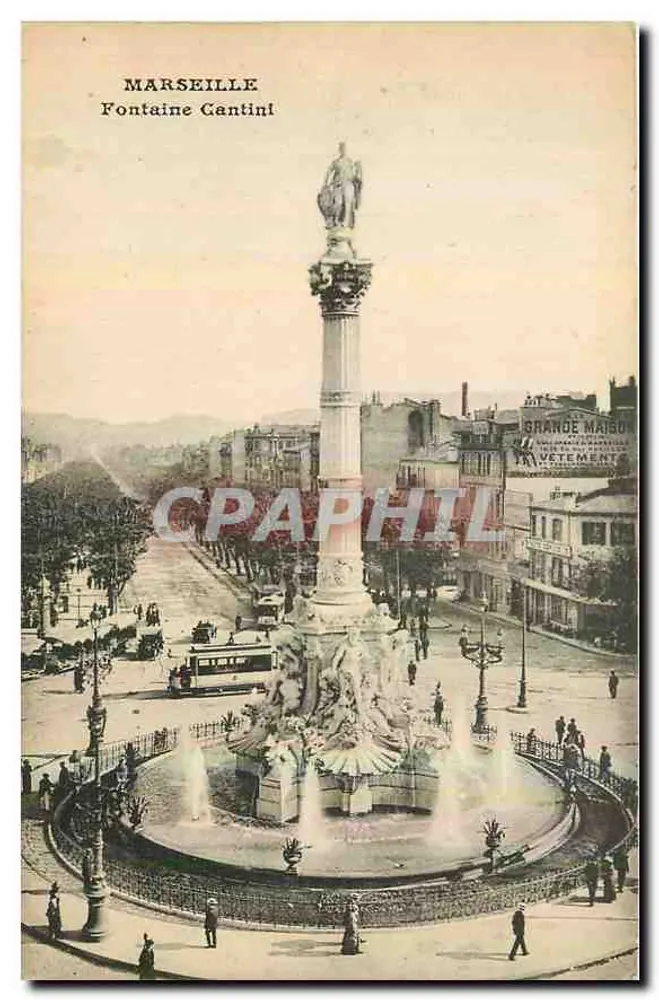 Marselha — Fontaine Cantin — editor desconhecido, número de série não visível - Frente