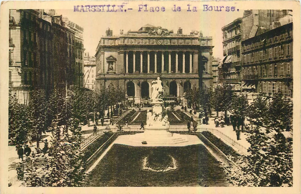 Marseille — Place de la Bourse — Les Éditions d'Art Yvon, Paris - Recto