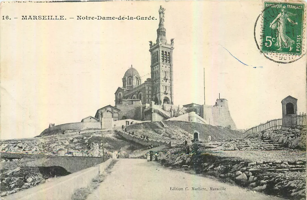 Marseille — Notre-Dame-de-la-Garde — Edição G. Marliere, Marseille - Frente