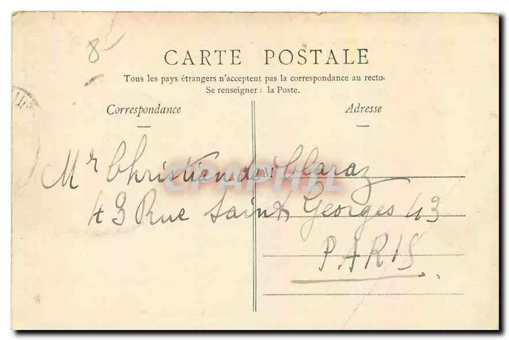 Marseille — Notre-Dame-de-la-Garde — Edição G. Marliere, Marseille - Verso