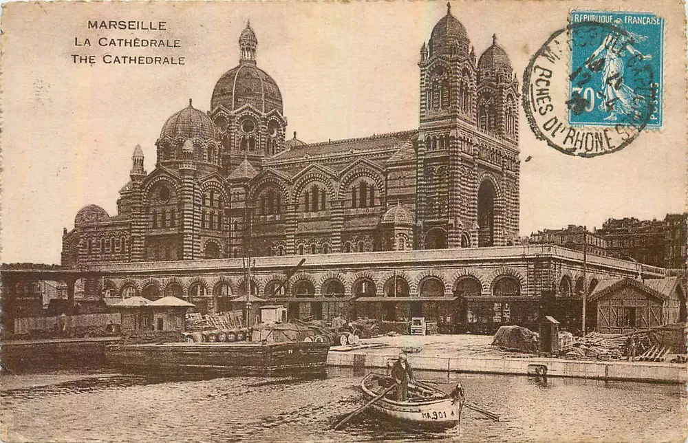 Marseille — A Catedral — Editor não identificado, número de série não visível - Frente