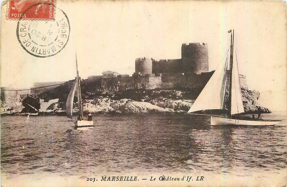 Marselha — O Castelo de If — editor LR, n° 203 - Frente