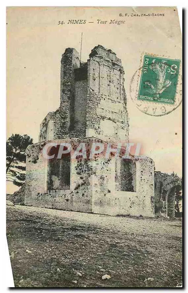 Nîmes — Tour Magne — B. F. Chalon-sur-Saône, n°34 - Frente