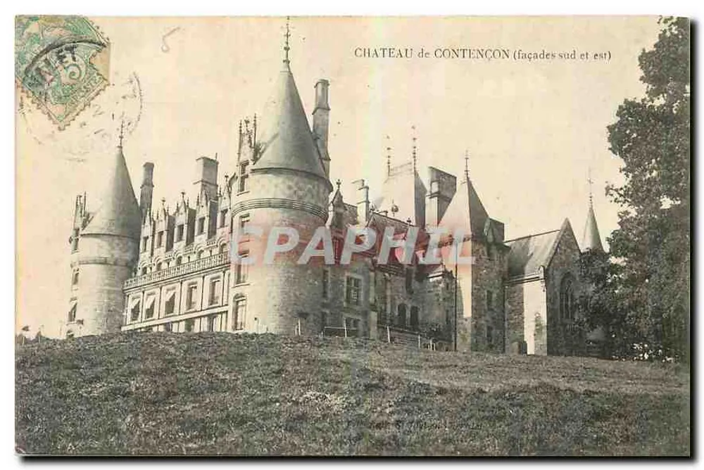 Castelo de Contençon (fachadas sul e leste) — editor desconhecido, número de série não visível - Frente