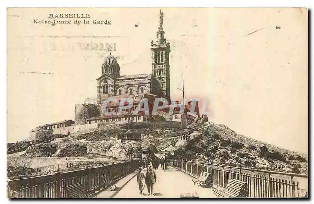 Marseille — Nossa Senhora da Guarda — editor desconhecido - Frente