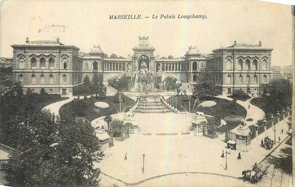 Marselha — O Palácio Lougchamp — Editor não identificado, número de série não visível - Frente