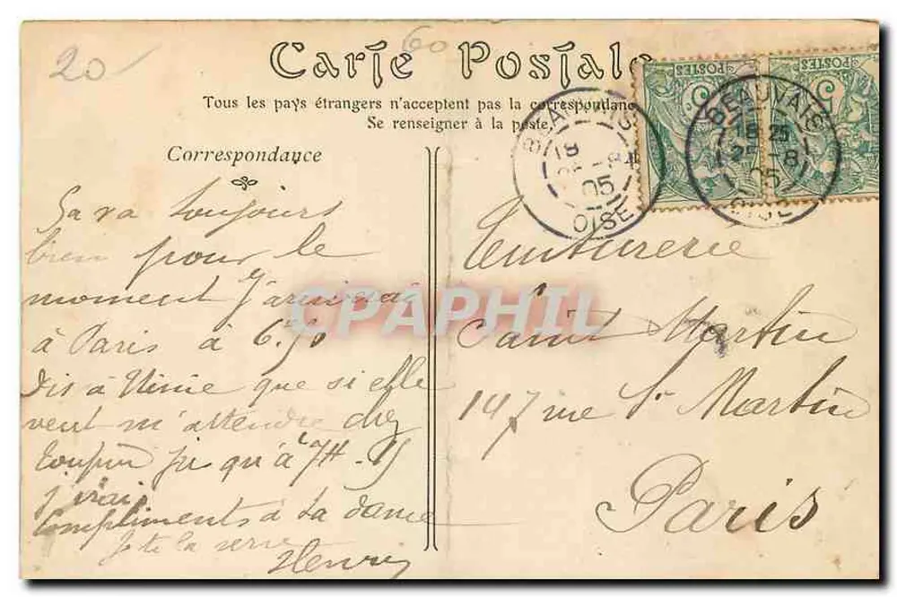 Beauvais — A Escola Normal das Professoras — ND Phot - Verso
