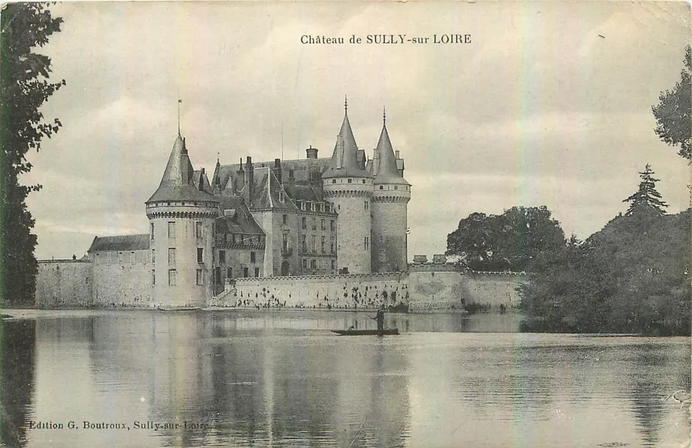 Zamek w SULLY-sur-LOIRE — wydawnictwo G. Boutroux, Sully-sur-Loire - Awers