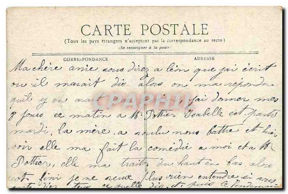 Arredores de Vichy — Castelo de Randan — Editor Sterckx, n° 515 - Verso