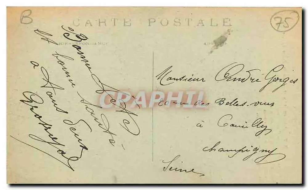 Paris (4e arrt) — A Fonte do Châtelet — C.M. - Verso