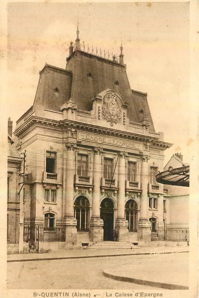 St-Quentin (Aisne) — La Cassa di Risparmio — editore sconosciuto - Recto