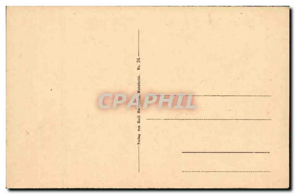 Zaonbrückchen — Loungenbrücke — Verlag von Rolf Hartmann, Mannheim, Nr. 24 - Rückseite