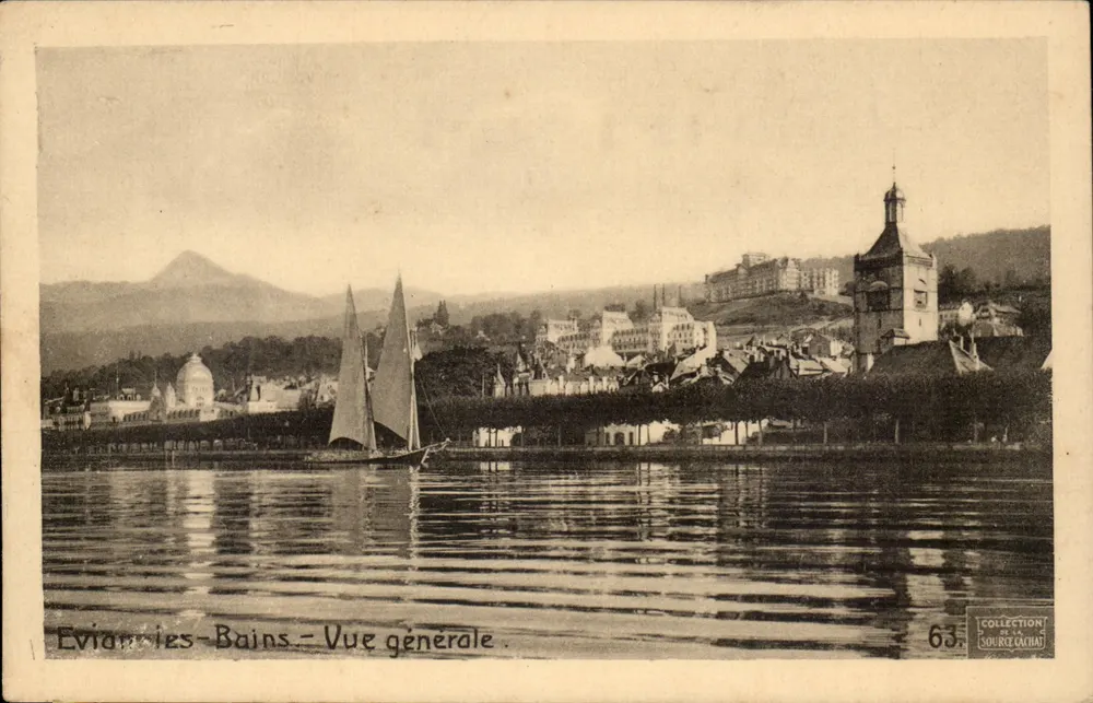 Evian-les-Bains - Vista geral — Coleção Source Cachat, n°63 - Frente