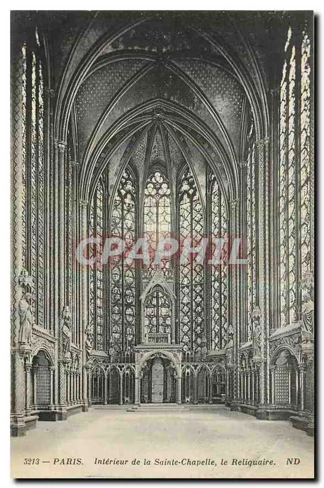 Paris — Intérieur de la Sainte-Chapelle, le Reliquaire — 3213 - Recto