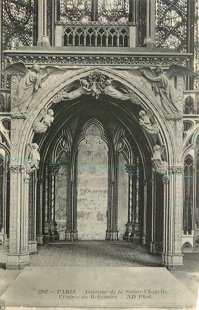 Innenraum der Sainte-Chapelle — Eingang zum Reliquiar — ND Fotografie n°3202 - Vorderseite