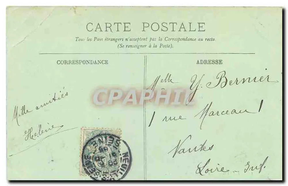 Paris — A Madeleine — LL. N° 59 - Verso