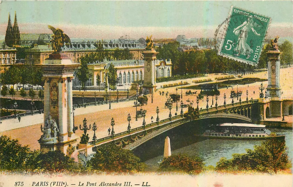 Paris (VIIIe) — O Ponte Alexandre III — LL. — n° 875 - Frente