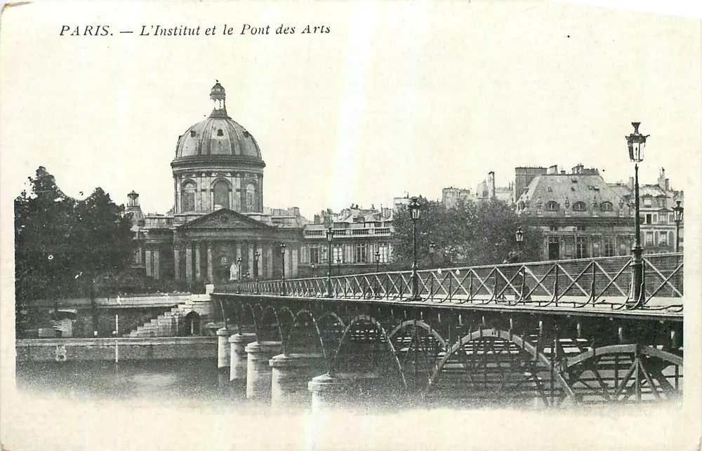 París — El Instituto y el Puente de las Artes — Editor no visible - Anverso