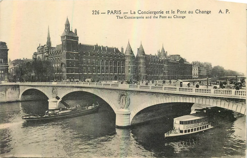 Paris — La Conciergerie et le Pont au Change — A.P. n°226 - Recto