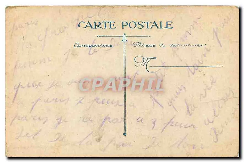 Paris Trocadéro — vista do Palácio de Chaillot — editor V.C. n° A93 - Verso