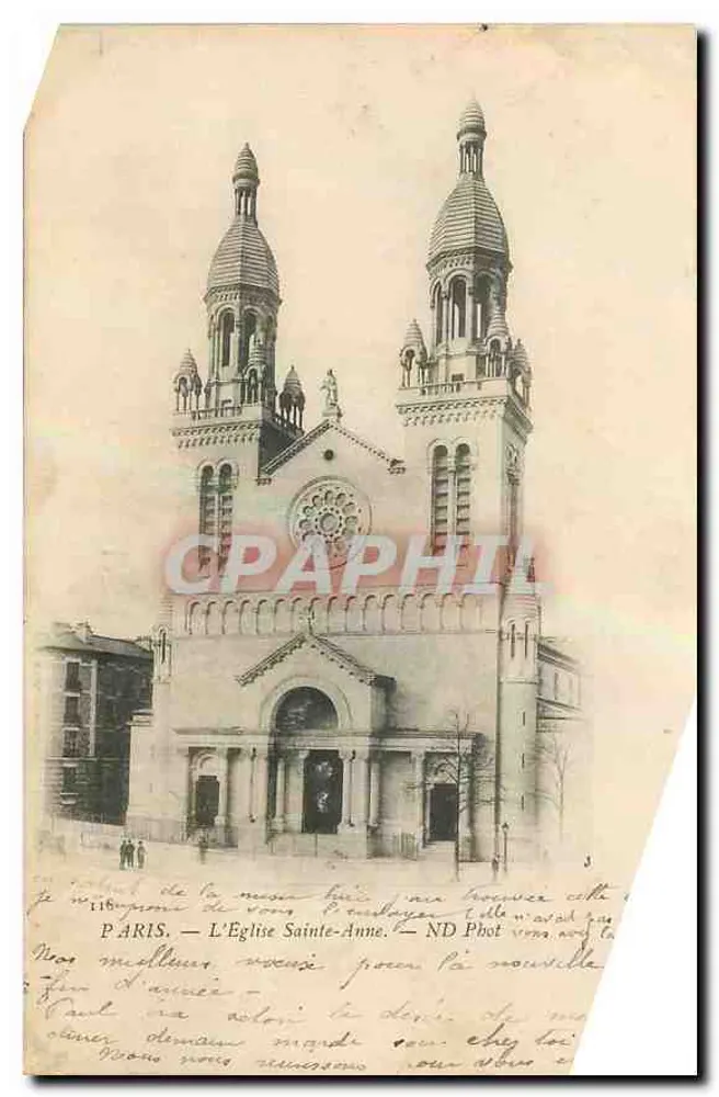 Paris — A Igreja de Santa Ana — ND Fot - Frente