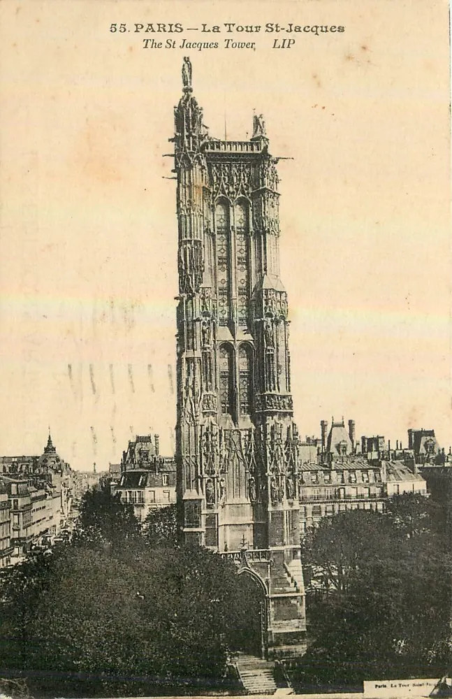 Paris — Torre Saint-Jacques — Edições Artísticas LIP - Frente
