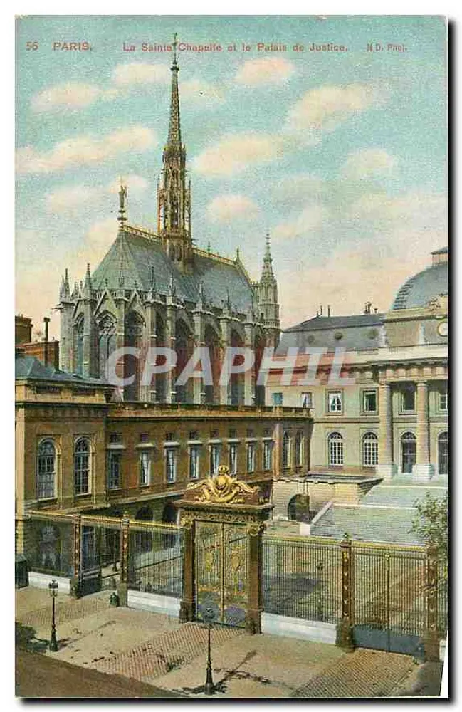 La Sainte-Chapelle et le Palais de Justice — Paris — N.D. Pro. - Recto