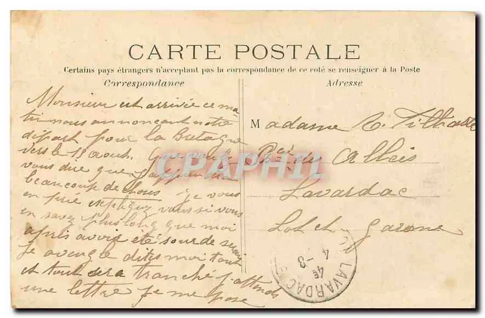 PARIS – Hôtel des Invalides – Entrée principale — J. II. — n° 244 - Verso