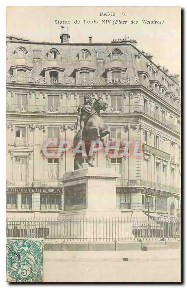 Statue von Louis XIV (Place des Victoires) — Paris 7 — unbekannter Verlag - Vorderseite