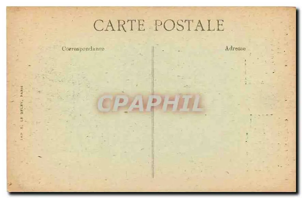 Praça Vendôme — Coluna Vendôme — Editor Le Deley, Paris, n° 4008 - Verso