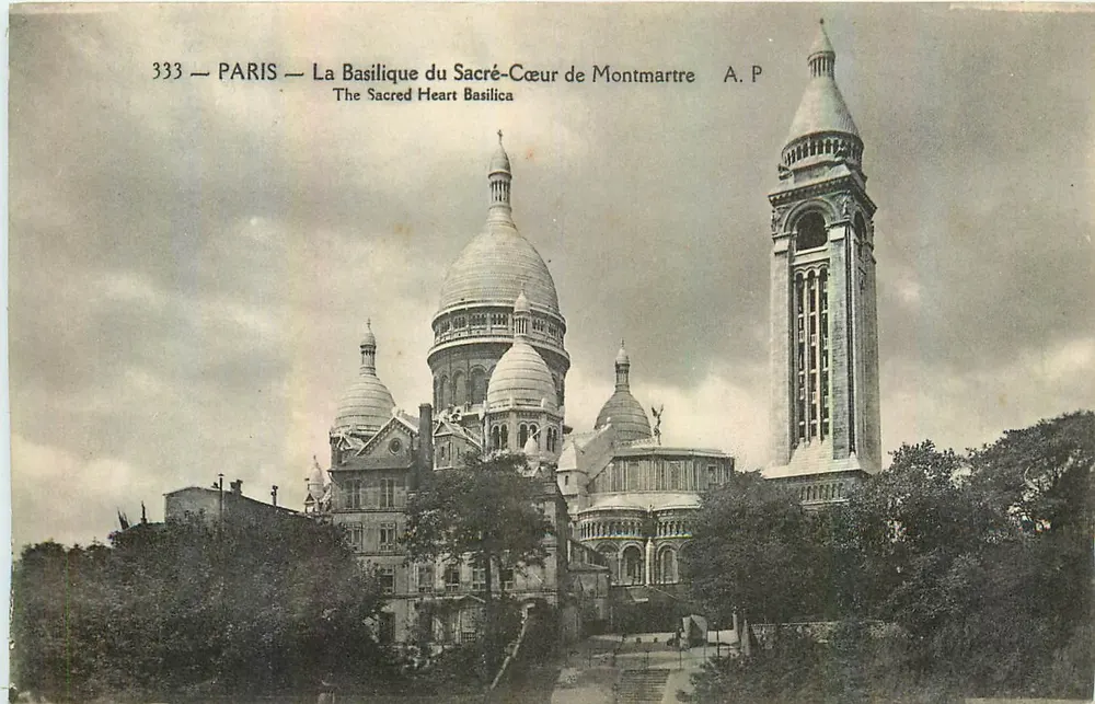Paris — Die Basilika des Heiligen Herzens von Montmartre — A.P. Nr. 333 - Vorderseite