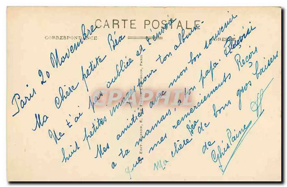 Paris (18e arrondissement) — Torre St-Jacques la-Boucherie — Edição Gresson, Paris - Verso