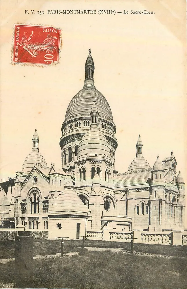 Paris-Montmartre (XVIIIe) — Le Sacré-Cœur — E.V. 733 - Recto