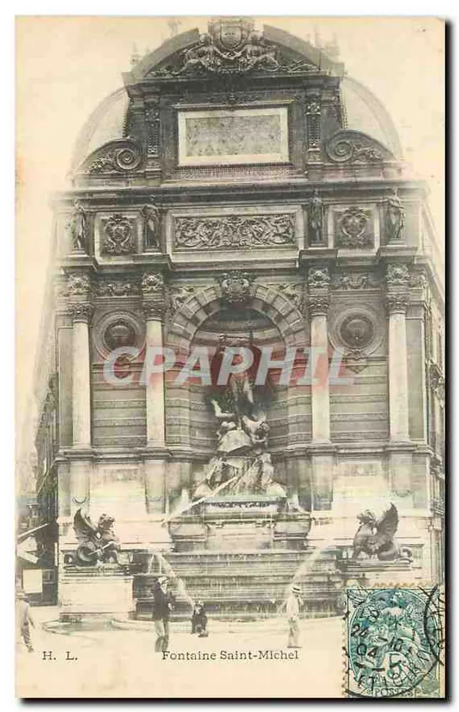 Fontaine Saint-Michel — Paris — H. L. - Frente