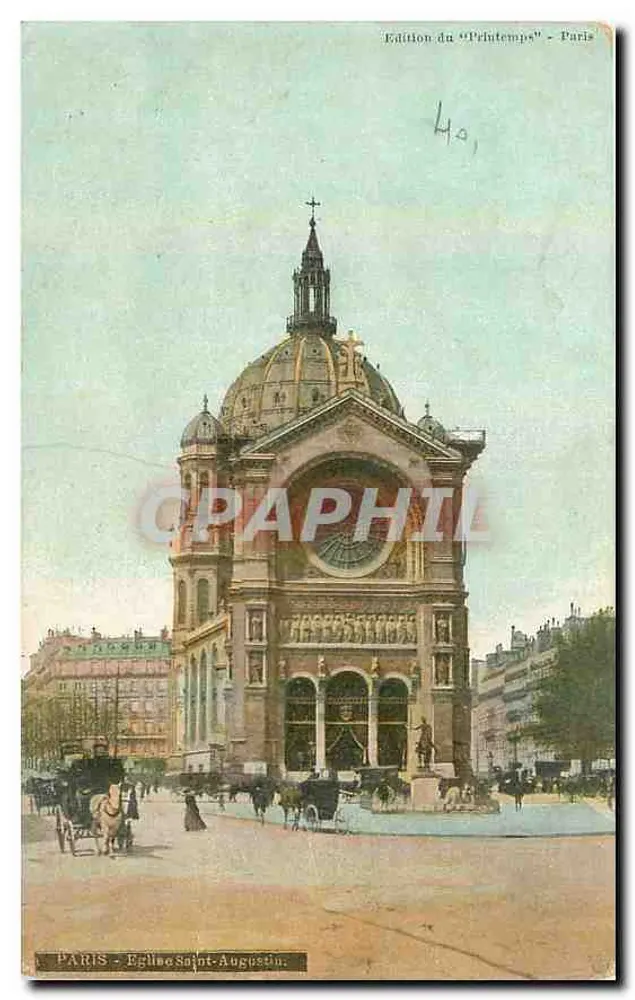 Paris - Igreja de Saint-Augustin — Edição do "Printemps" - Paris - Frente