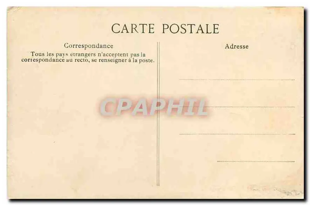 Paris — Ponte e Praça da Concórdia — Editor C.D. n°4080 - Verso
