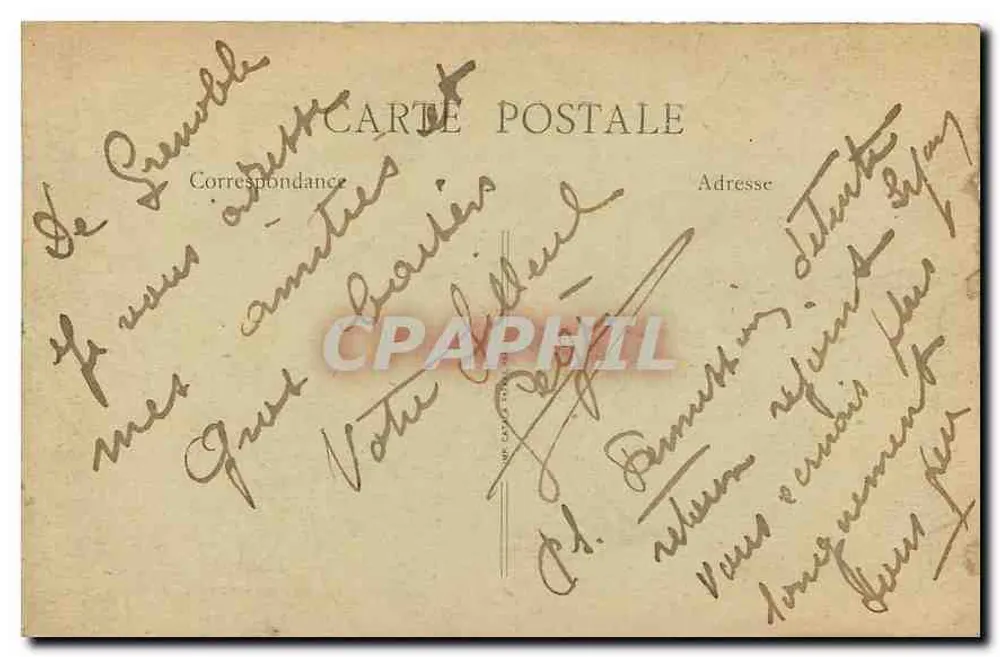 Grenoble — Die Isère und die Alpenkette — B. F., Paris - Rückseite