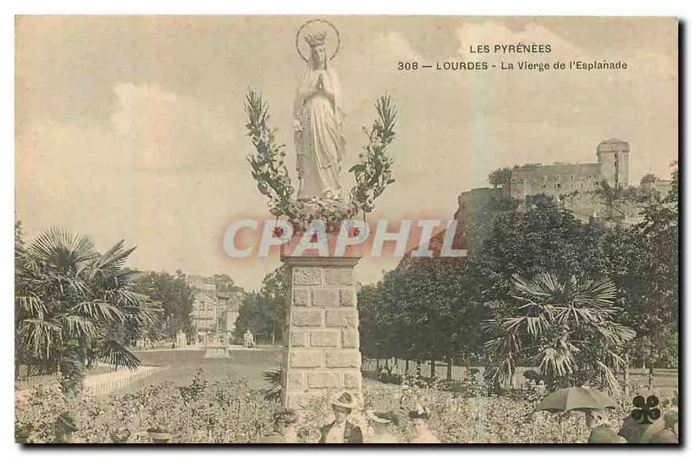 Lourdes — A Virgem da Esplanada — Os Pirineus, n°308 - Frente